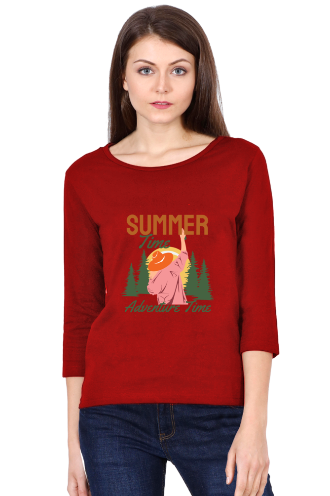 Women’s Full Sleeves Summer T-Shirts -  Adventure