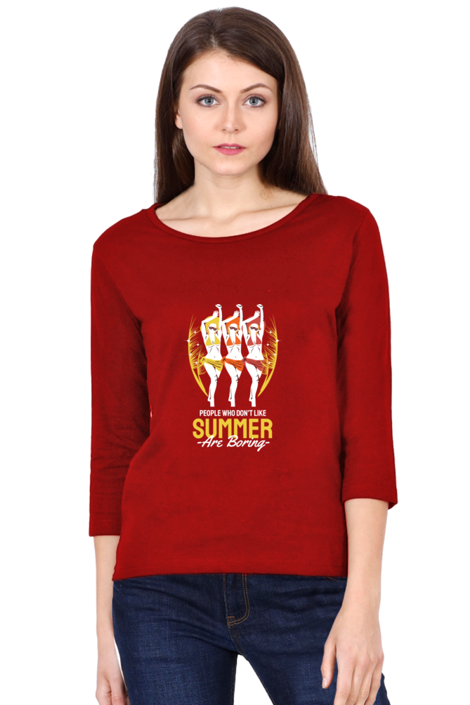 Women’s Full Sleeves Summer T-Shirts -  Boring