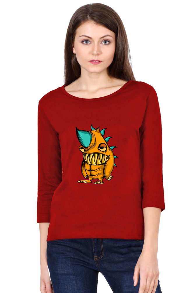 Women’s Full Sleeves Animal's & Monster's  T-Shirts - lazy rino