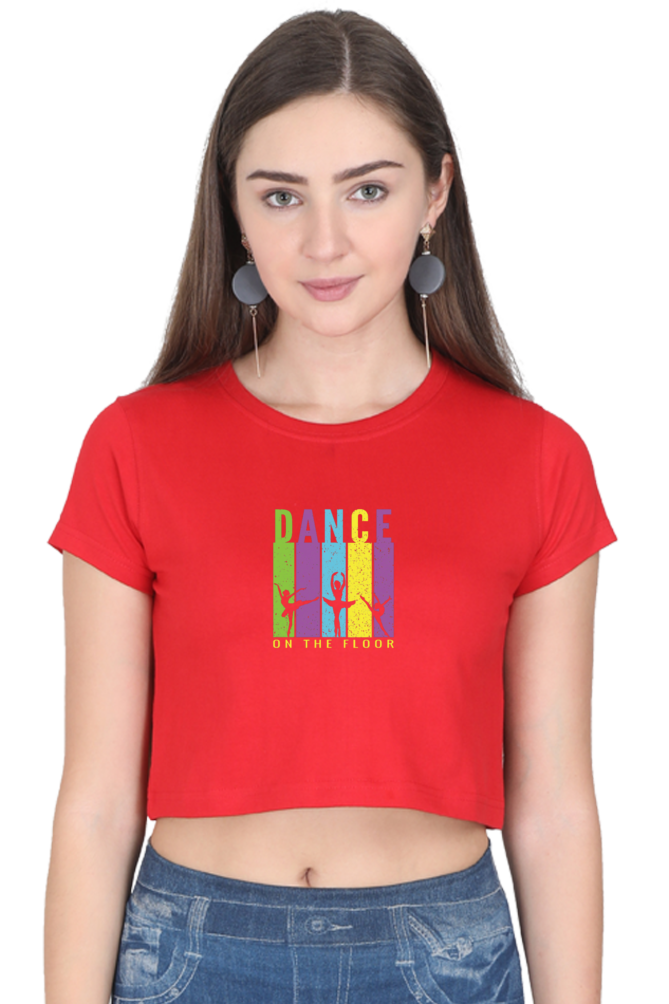 Women Dance Crop Top - floor dance