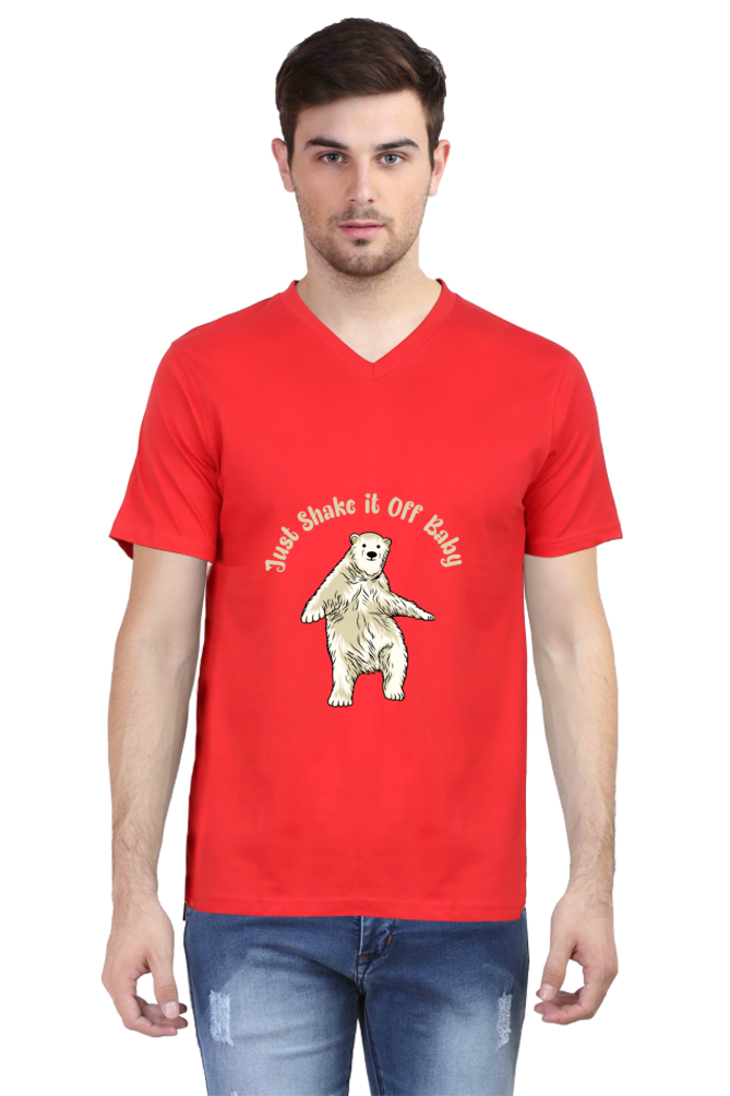 Men's Funny & Queen SVG V Neck T-Shirt - shake it