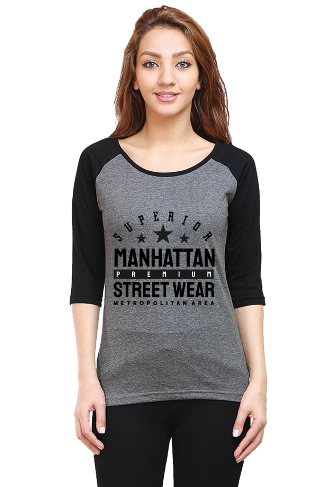 Women’s Raglan T-Shirt - Manhattan