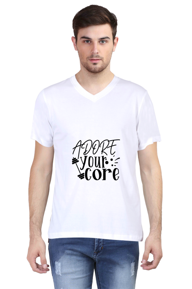 Men's Summer V Neck T-Shirt - Adore