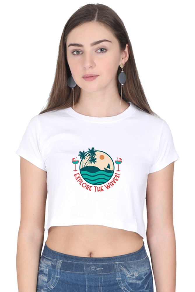 Women's Summer Crop Top - Explore