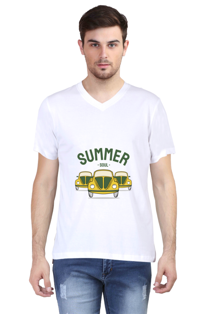 Men's Summer V Neck T-Shirt - Soul