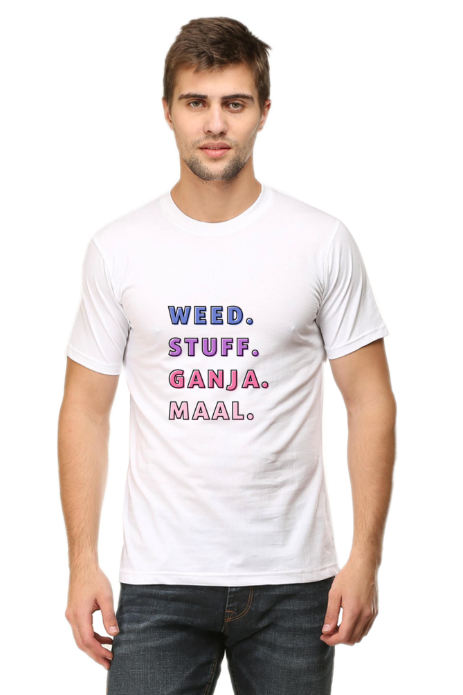 Round Neck Half-Sleeves - Stuff-T-Shirt
