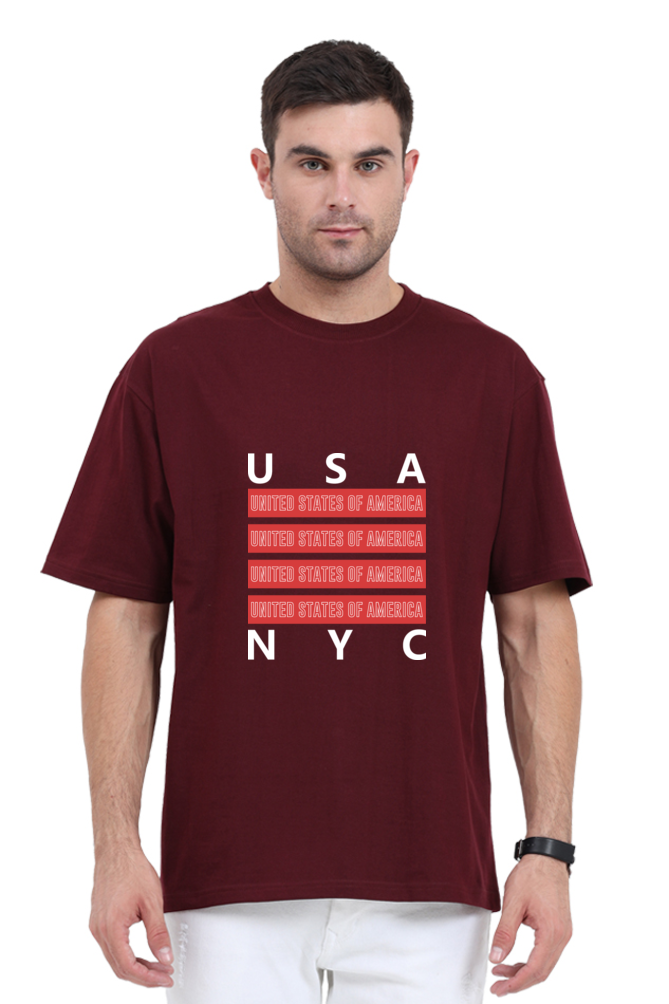 Urban Unisex Cotton Round Neck T-shirt - NYC