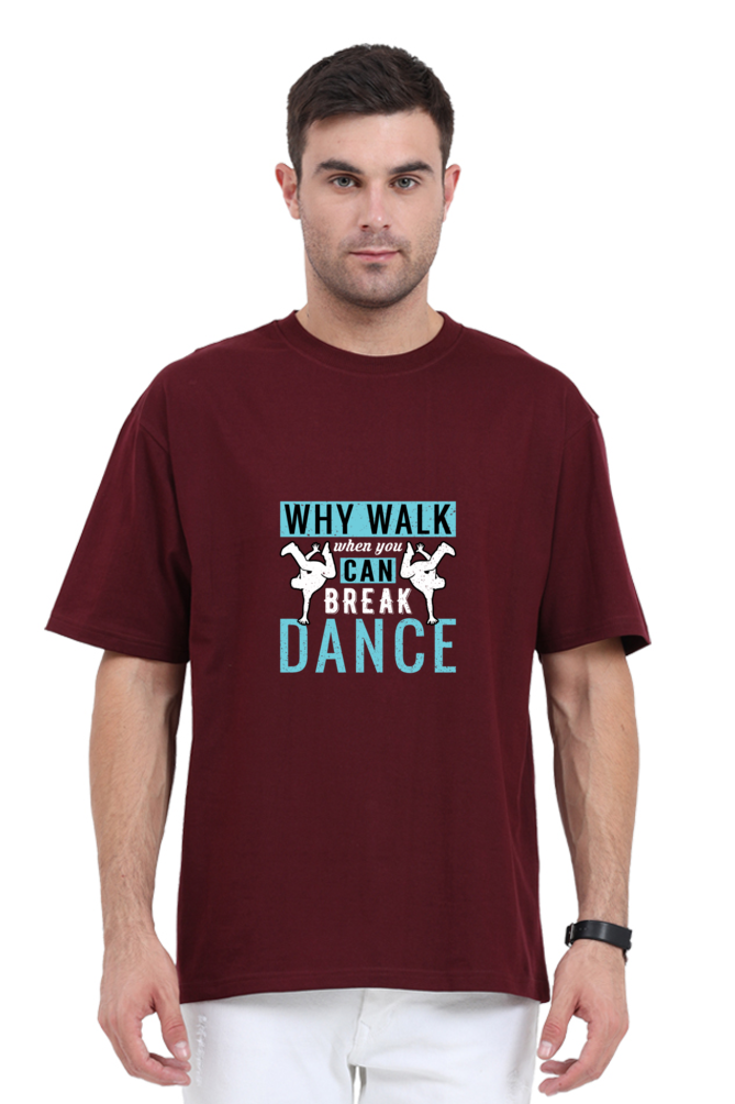 Men Oversized Classic T Shirt - Break Dance