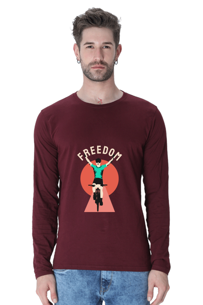 Men's BMX Full sleeve T-Shirt - freedom