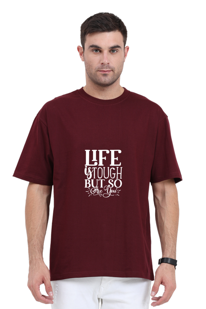 Men Motivational Oversized Classic T Shirt  - Tough