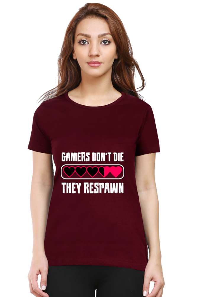 Women’s Round Neck Printed Gamer T-Shirts -  Respawn
