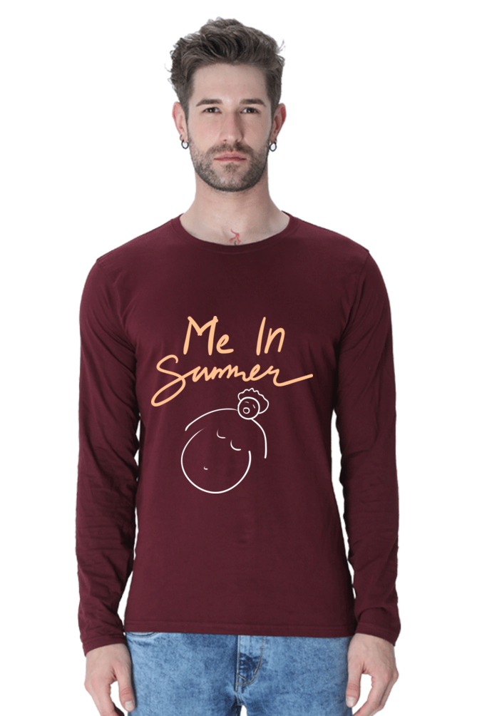 Men’s  Summer Full Sleeve - T Shirt - Me In Summer