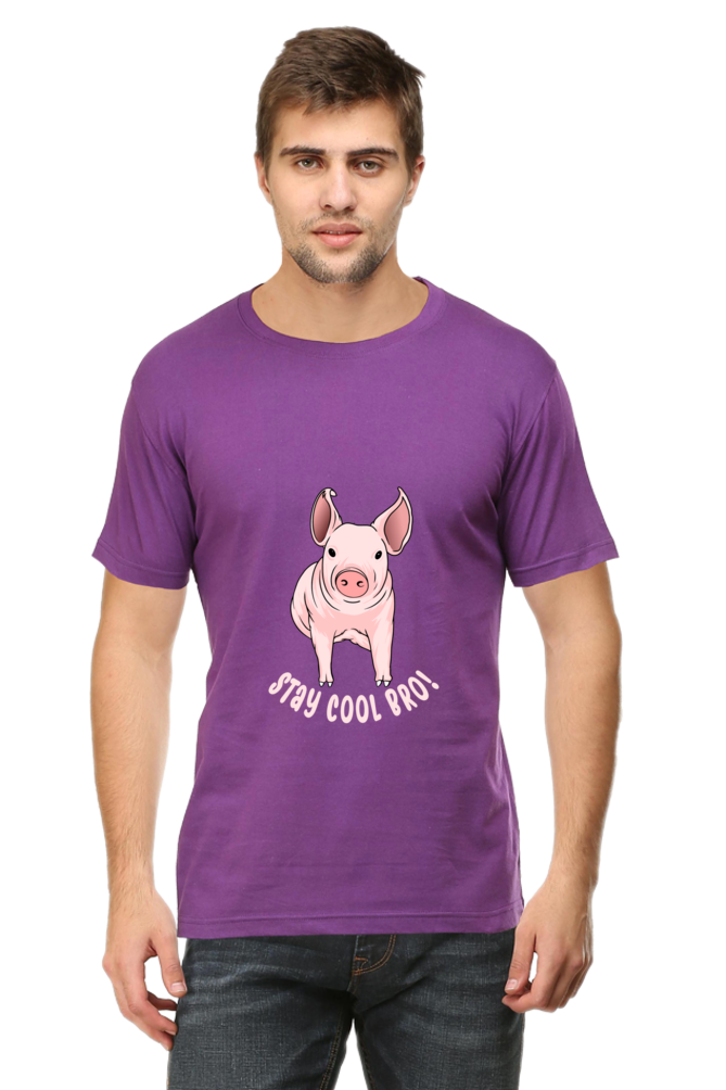 Men's Funny & Queen SVG Round Neck T-Shirt - cool