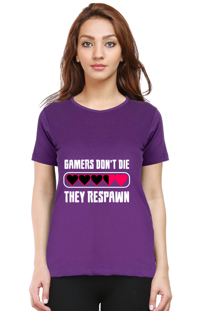 Women’s Round Neck Printed Gamer T-Shirts -  Respawn