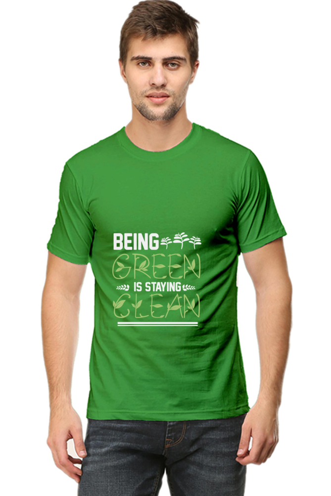 Men's Gardening Cotton Round Neck T-Shirt - clean