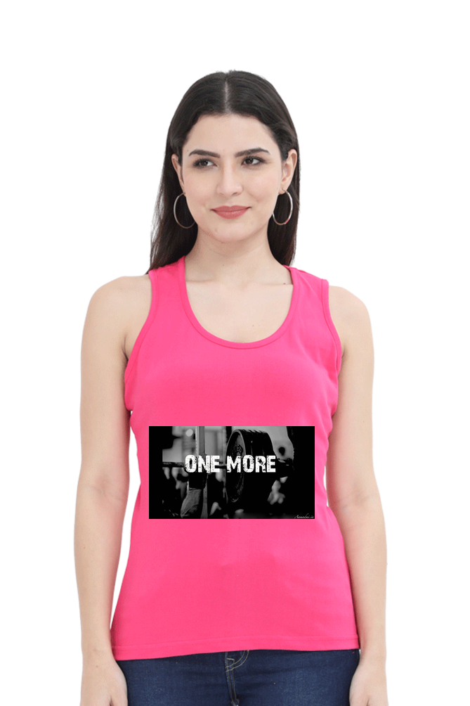Women Minimalistic Tank Top -  One More