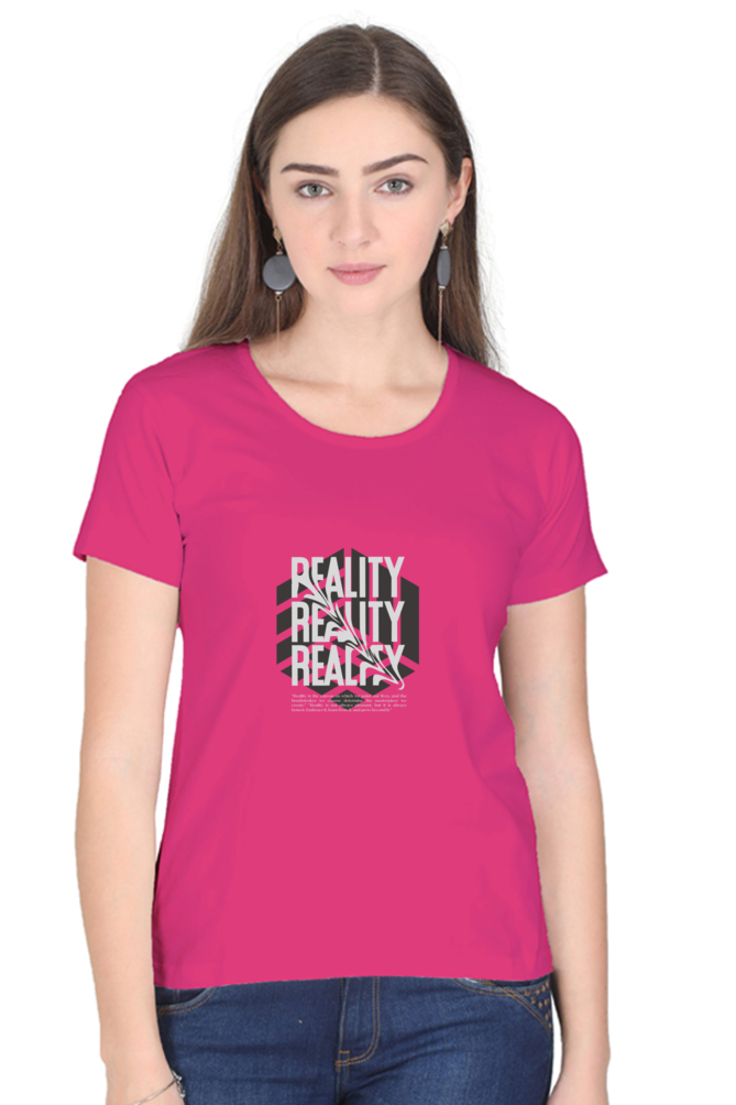 Women’s Round Neck Stones T-Shirts - Reality