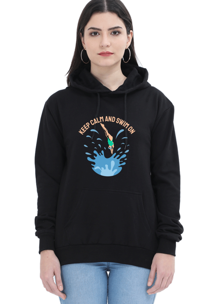 Women's Swimming Sweatshirts Hoodie - Swim On