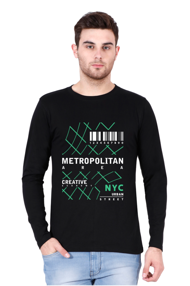 Men’s Full Sleeve - T Shirt -  Metropolitan