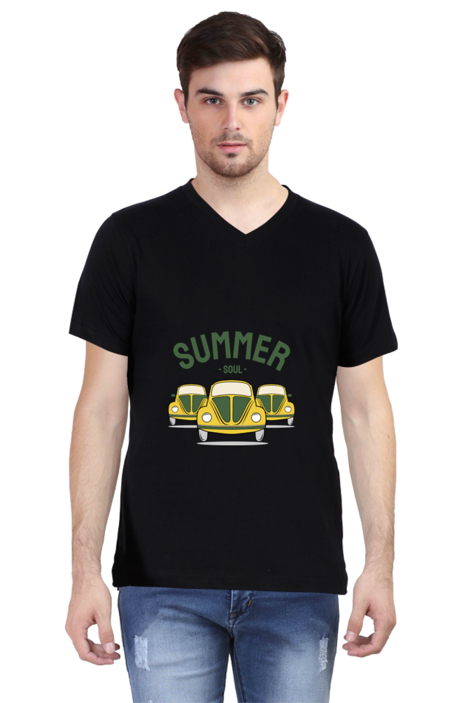 Men's Summer V Neck T-Shirt - Soul