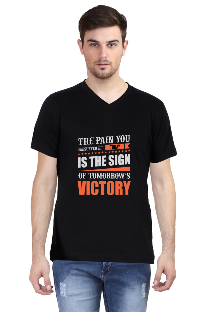 Men's V Neck T-Shirt - Tomorrow Victory