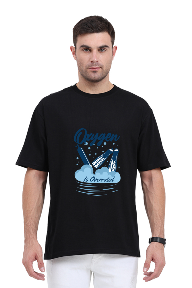 Men Swimming Oversized Classic T Shirt  - Overrated