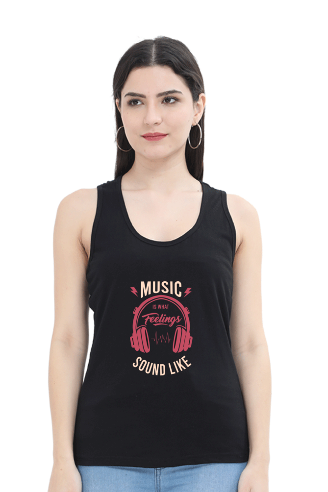 Women Music Tank Top - Feelings