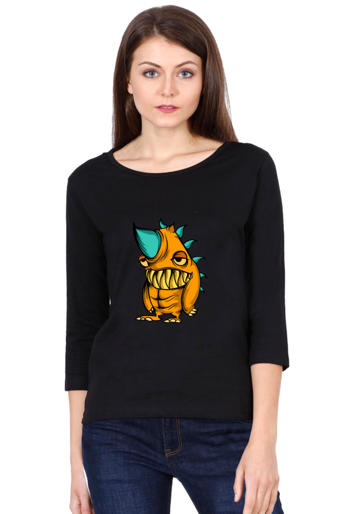 Women’s Full Sleeves Animal's & Monster's  T-Shirts - lazy rino