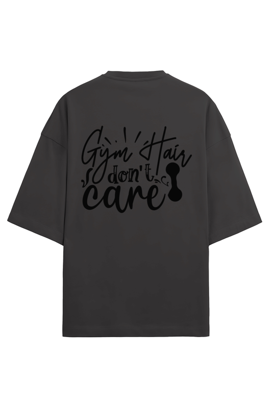 Women Terry Oversized T Shirt Gym Hair