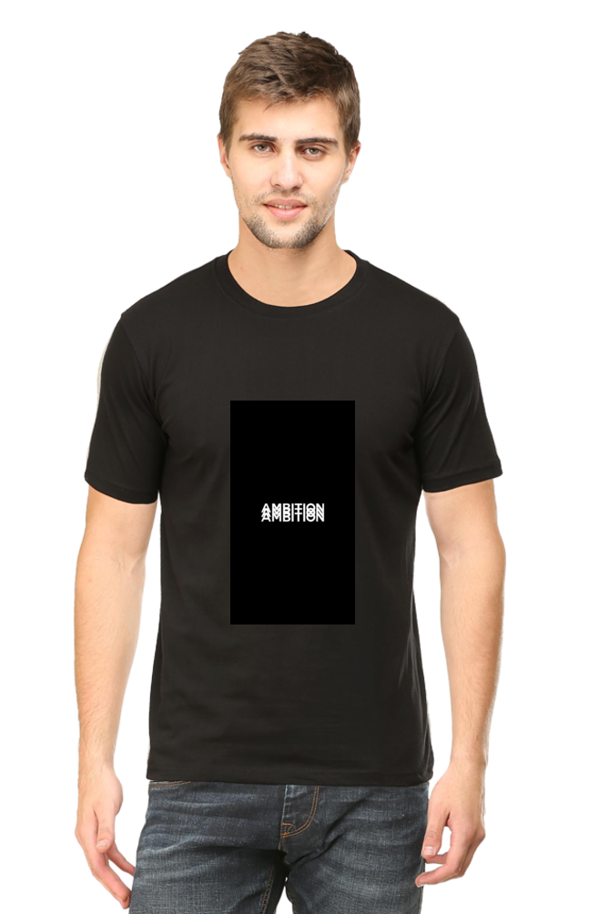 Men's Round Neck Minimalistic T-Shirt - Ambition