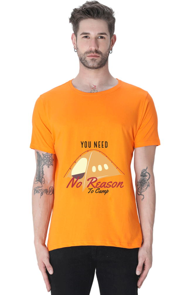Men's Round Neck Summer T-Shirt - No Reason