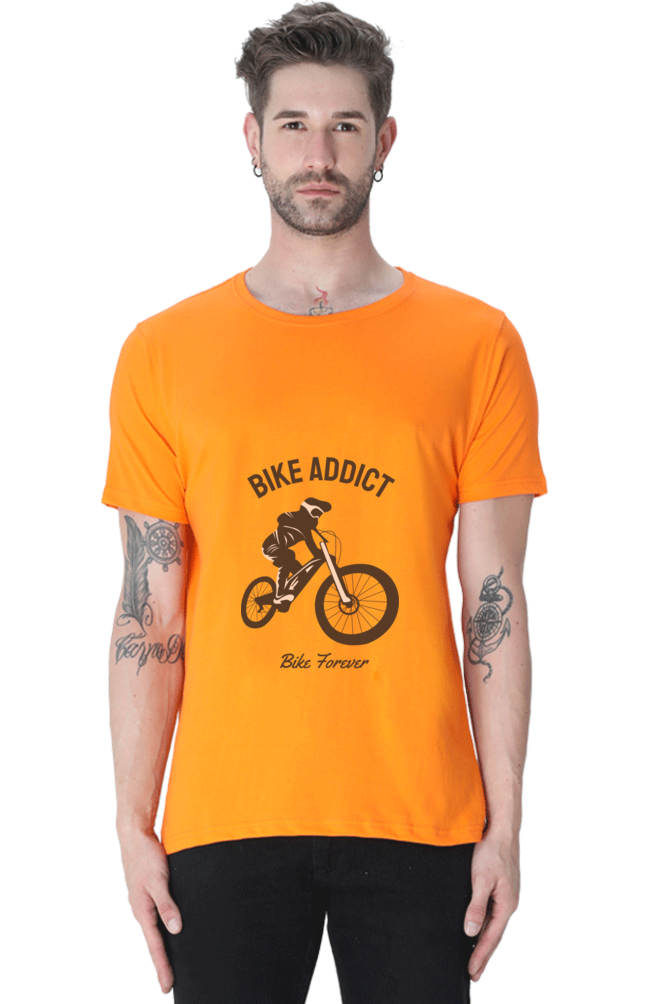 Men's BMX Cotton Round Neck T-Shirt - addict