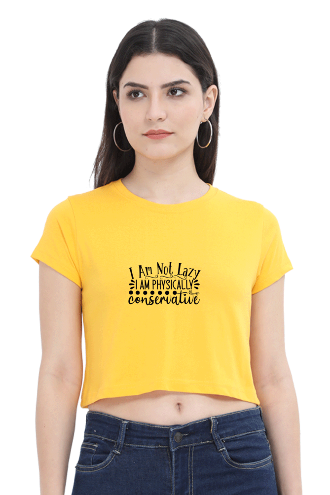 Women Funny & Queen SVG Crop Top - Conservative