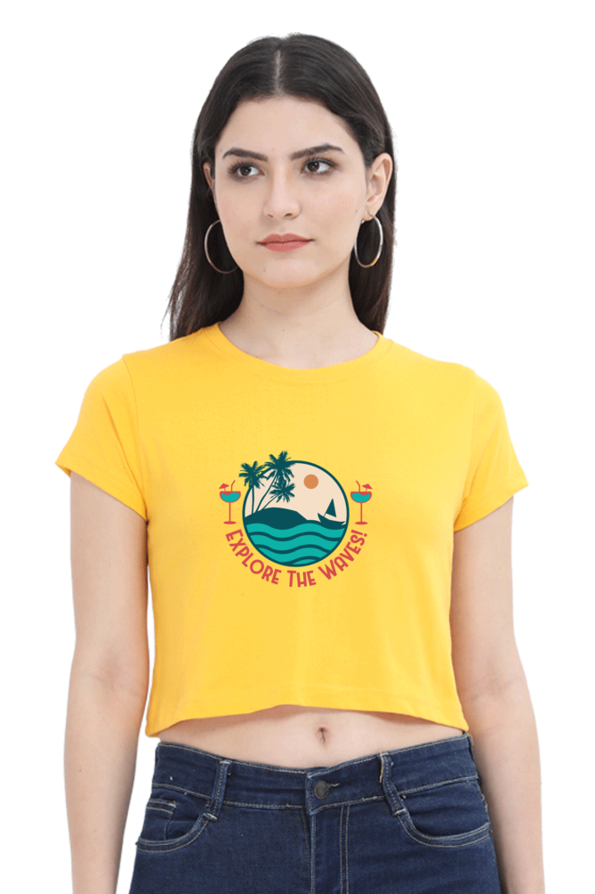 Women's Summer Crop Top - Explore