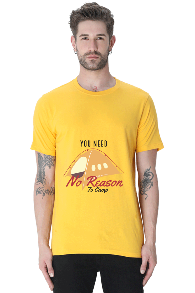 Men's Round Neck Summer T-Shirt - No Reason