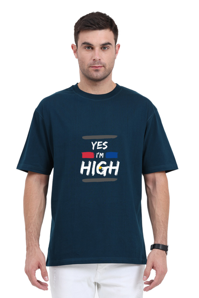 Round Neck Half-Sleeves - I'M High T-Shirt