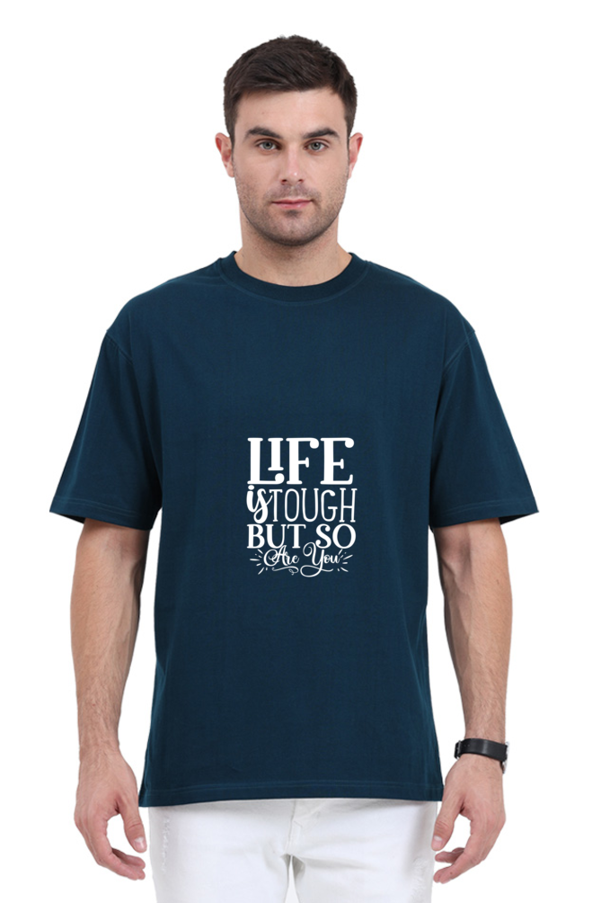 Men Motivational Oversized Classic T Shirt  - Tough