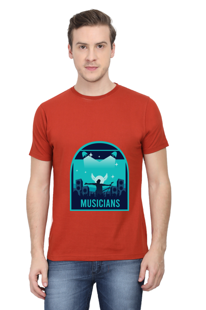 Music Unisex Cotton Round Neck T-shirt - Musicians