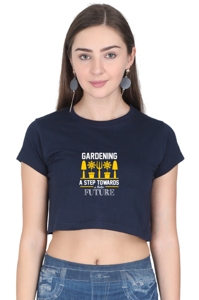 Women Gardening Crop Top -  future