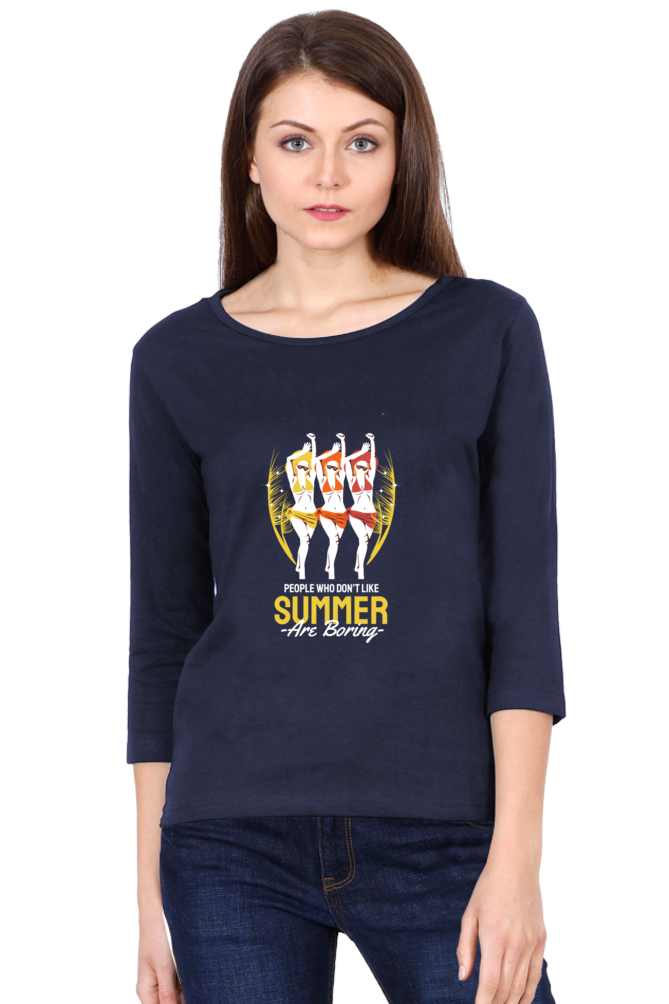 Women’s Full Sleeves Summer T-Shirts -  Boring