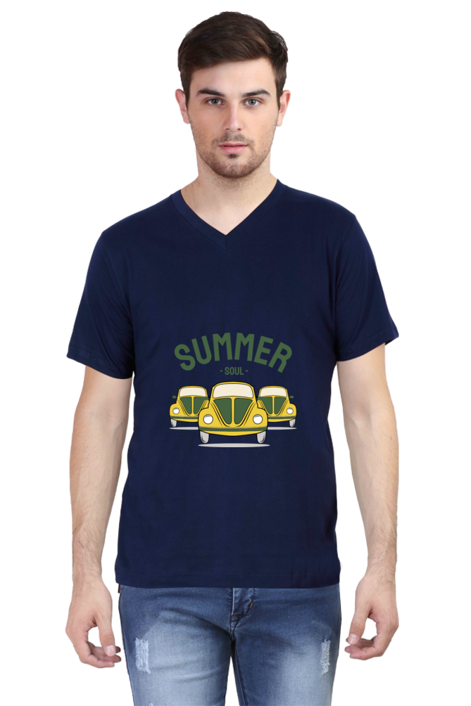 Men's Summer V Neck T-Shirt - Soul