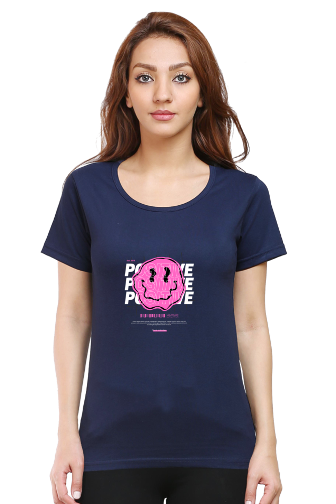 Women’s Round Neck Stones T-Shirts - Positive