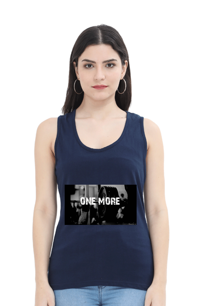 Women Minimalistic Tank Top -  One More