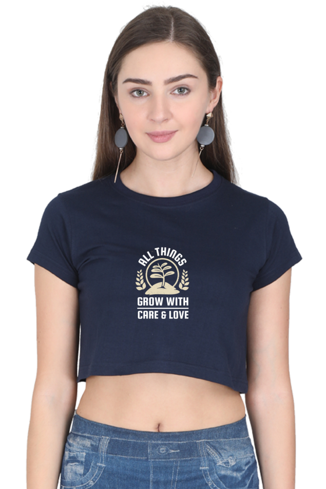 Women Gardening Crop Top - care & love