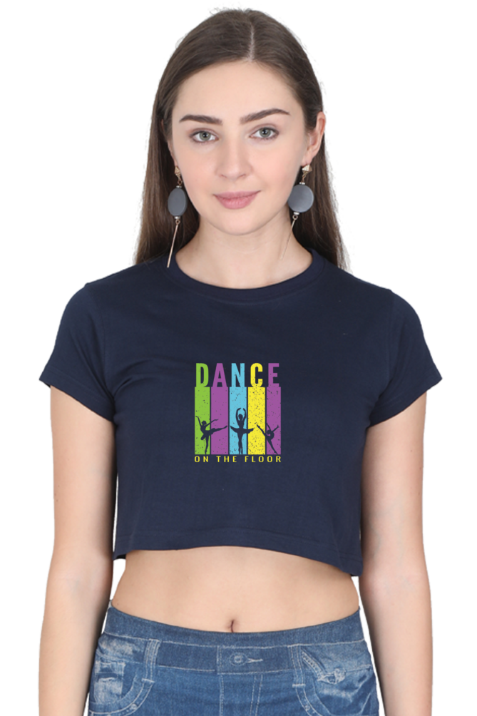 Women Dance Crop Top - floor dance