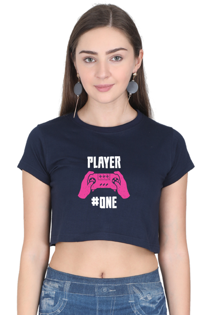 Women Gamer Crop Top - Player