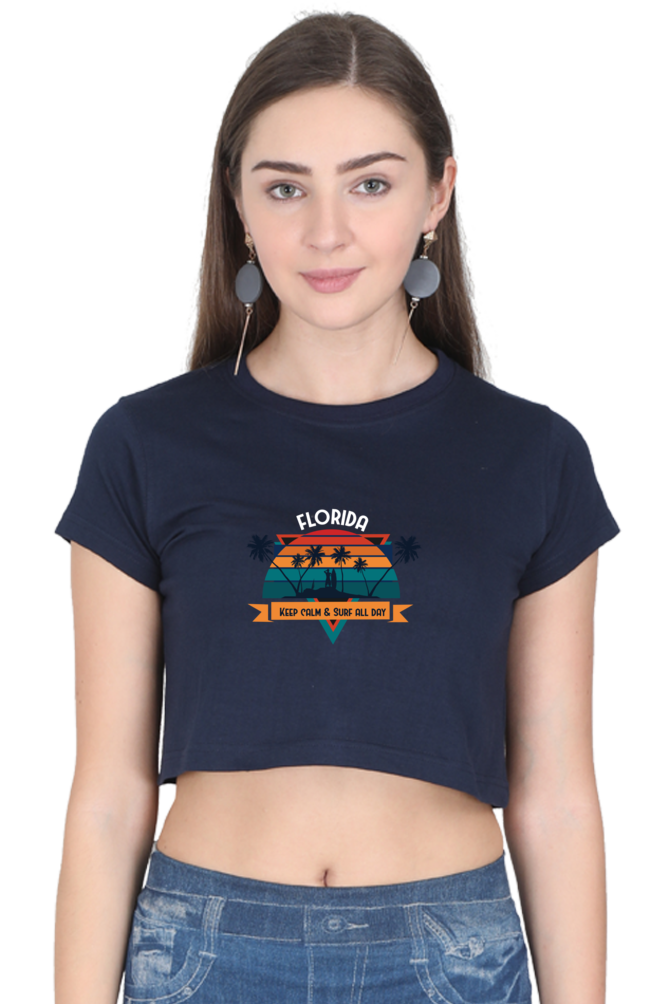 Women's Summer Crop Top - Florida