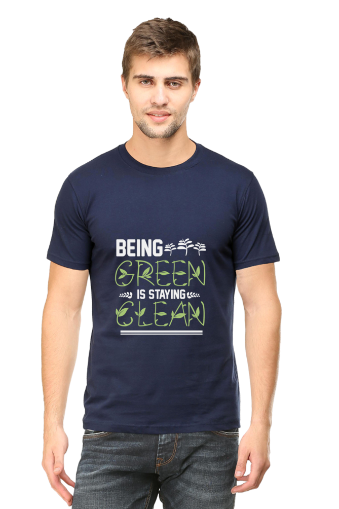 Men's Gardening Cotton Round Neck T-Shirt - clean