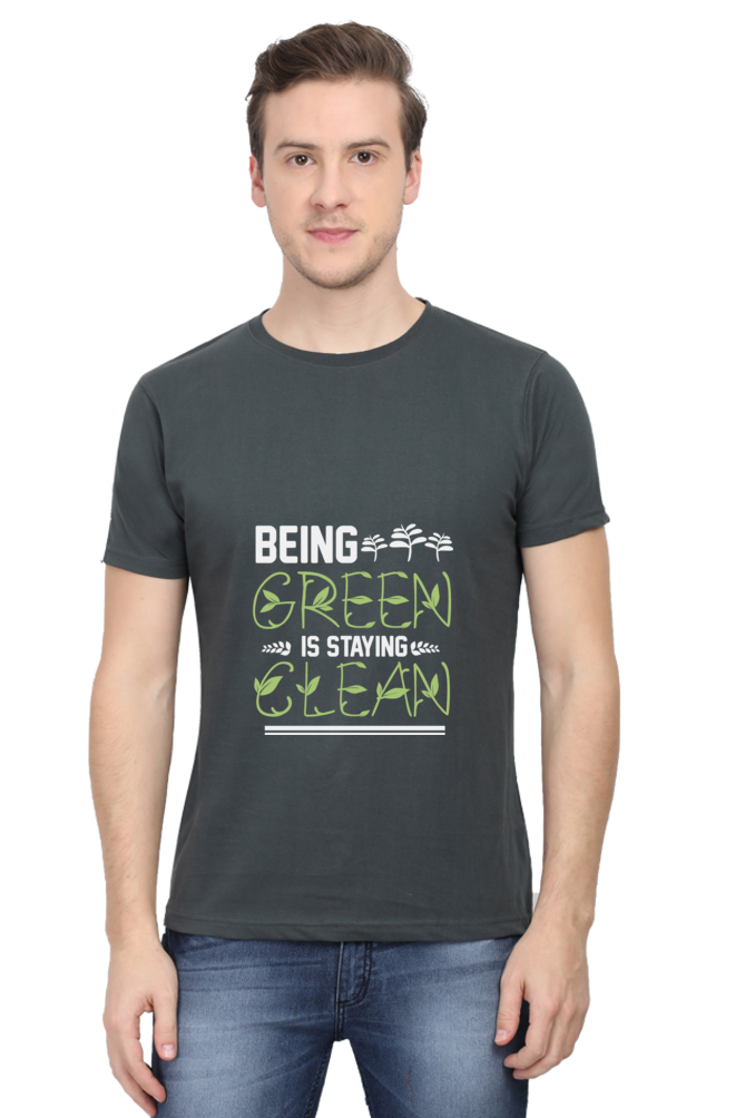 Men's Gardening Cotton Round Neck T-Shirt - clean