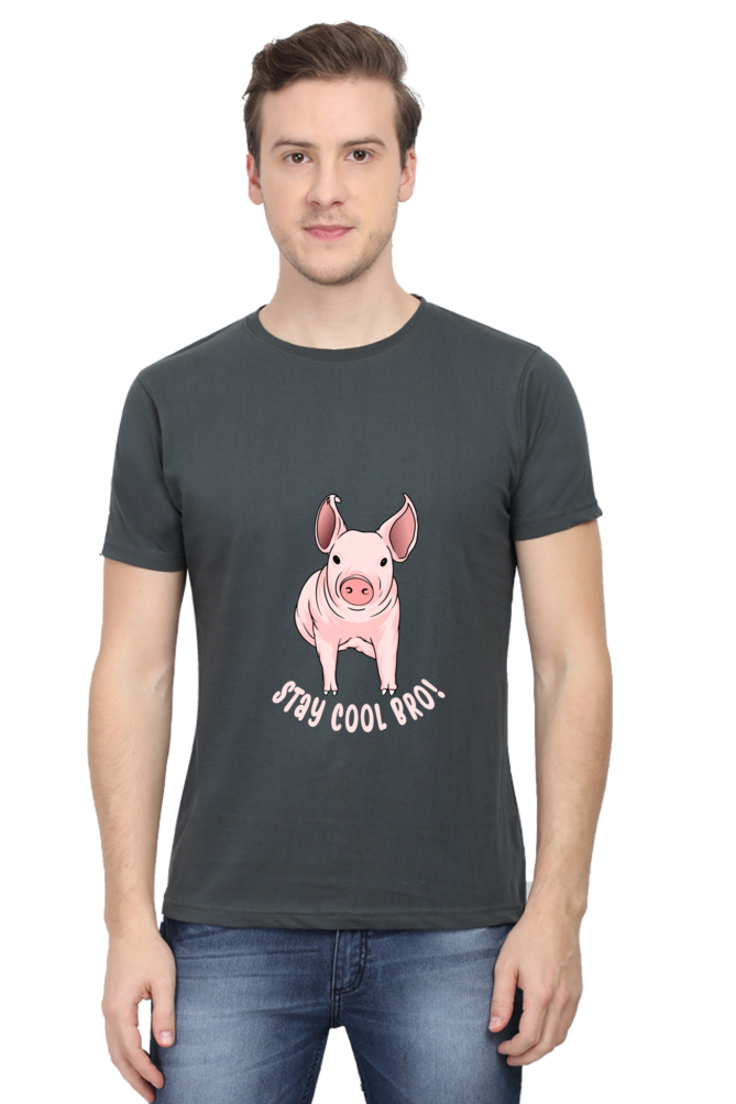 Men's Funny & Queen SVG Round Neck T-Shirt - cool